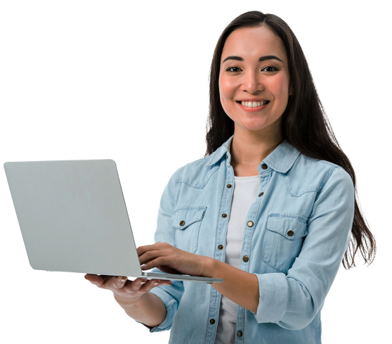 woman on laptop