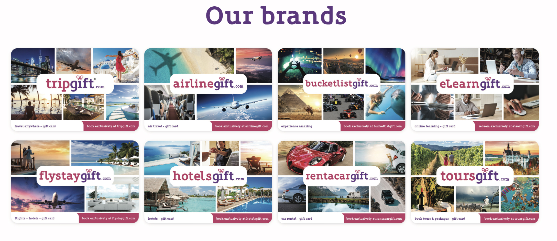 TripGift brands